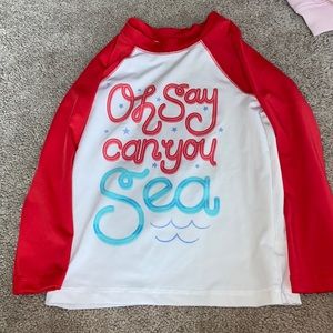 Cat & Jack rash guard bathing suit top